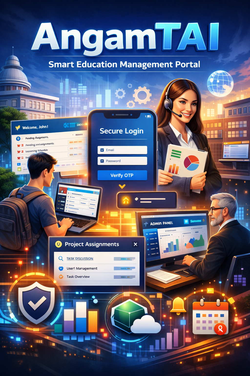 AngamTAI – Smart Education & Administration Management Portal